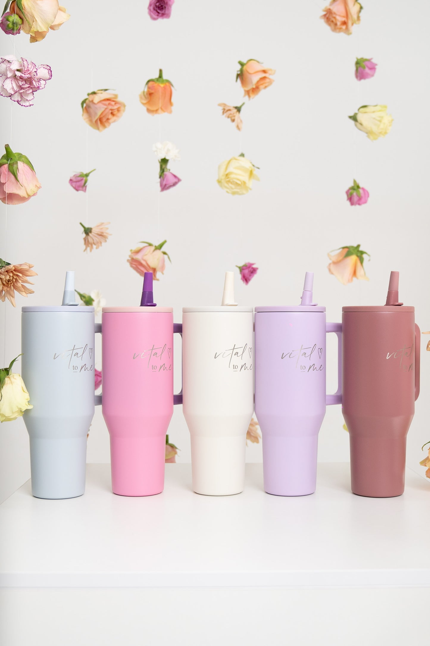 Tumbler Antiderrame Primavera Crema- Edición Limitada.