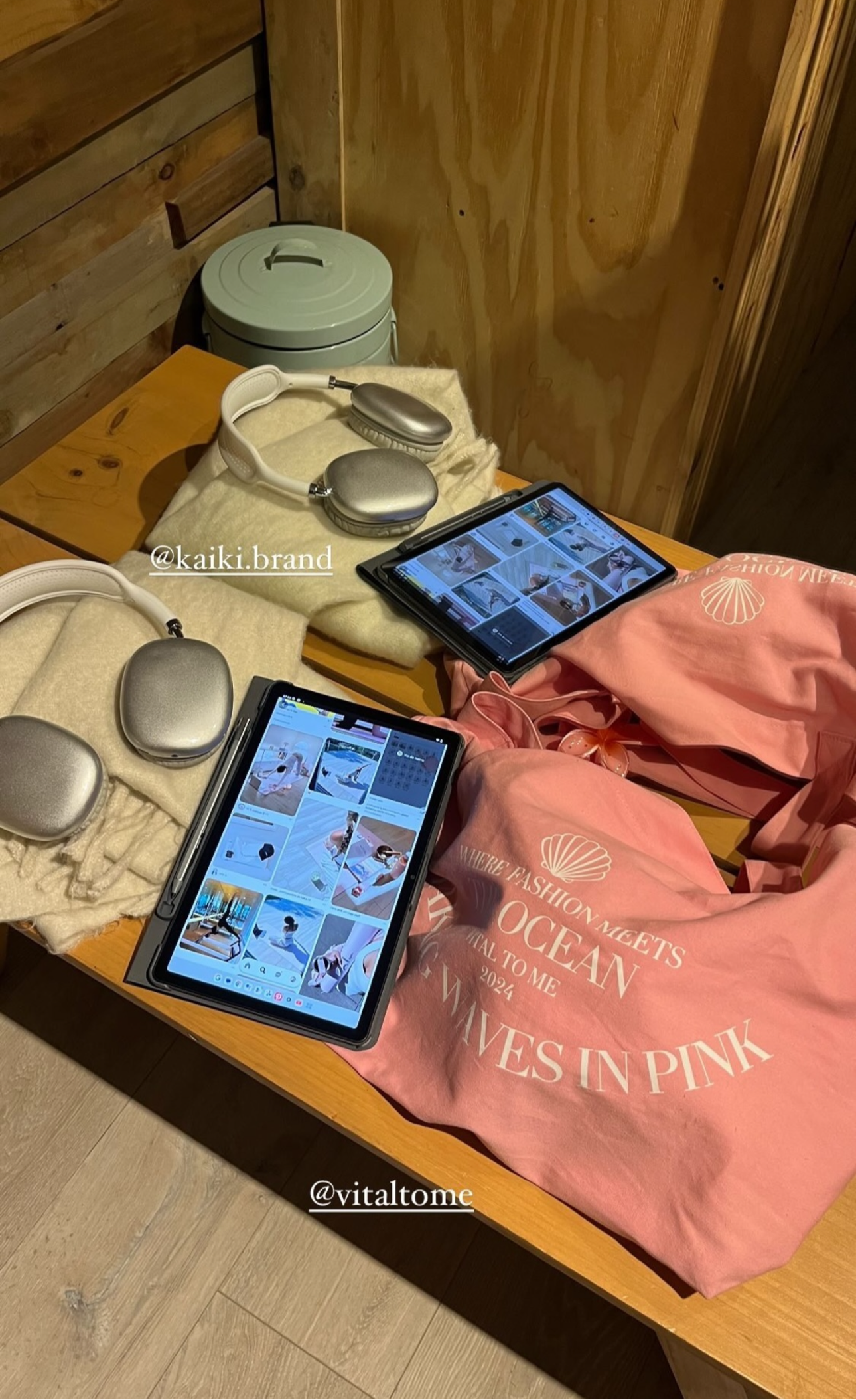 Tote bag Pink Life
