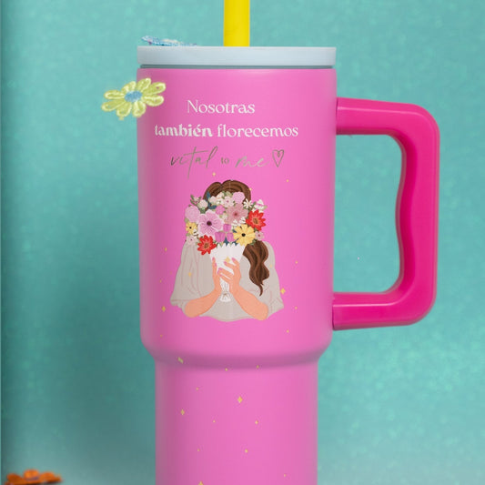 Vaso Térmico Antigotas Rosa 710 ml