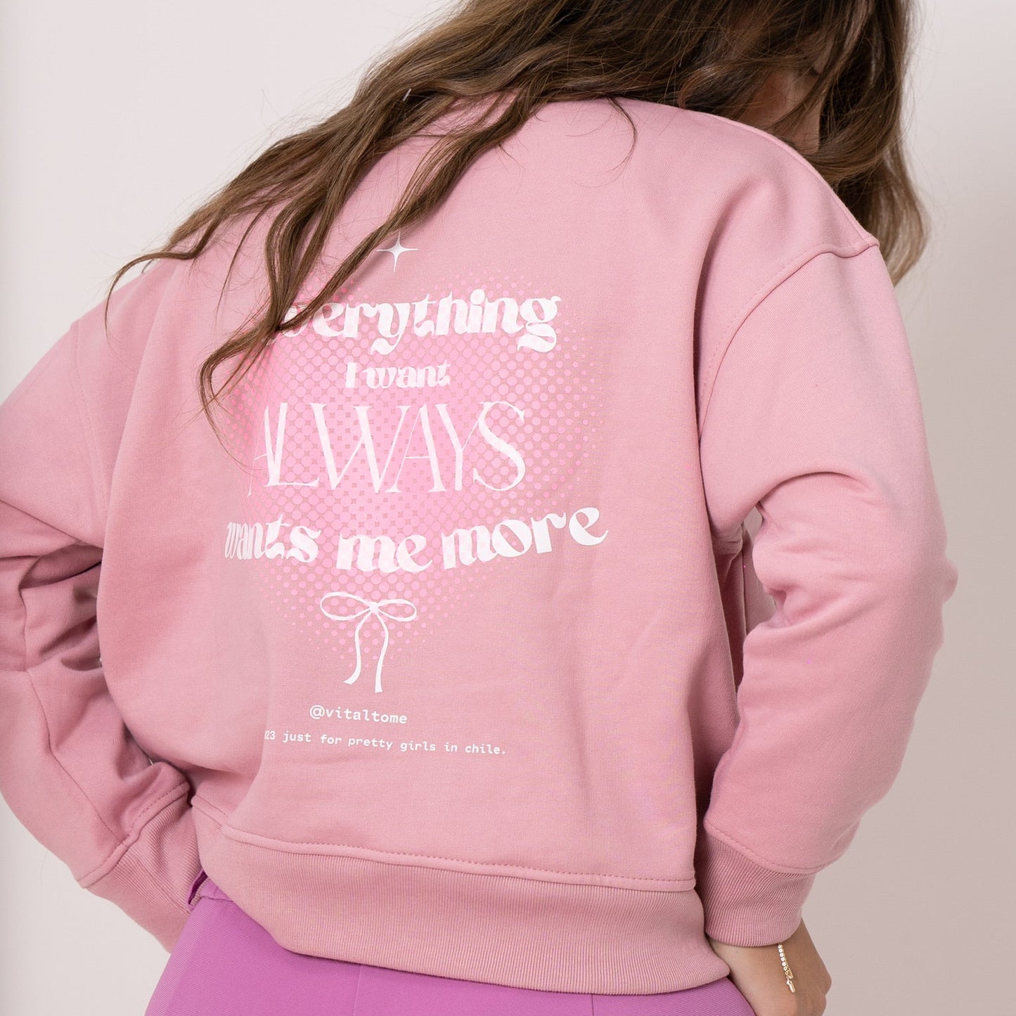 Poleron Oversize Rosa