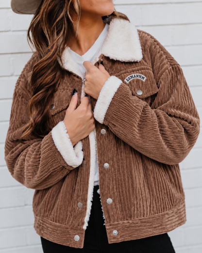 Chaqueta cotele café