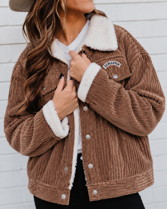 Chaqueta cotele café