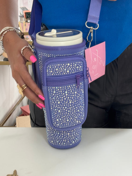 Bolso Tumbler ajustable Bolsillo Morado