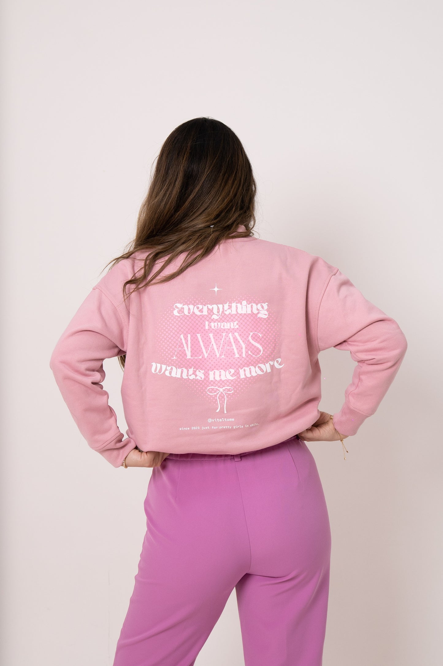 Poleron Vital Pink- Shinny hearts🪩💖✨