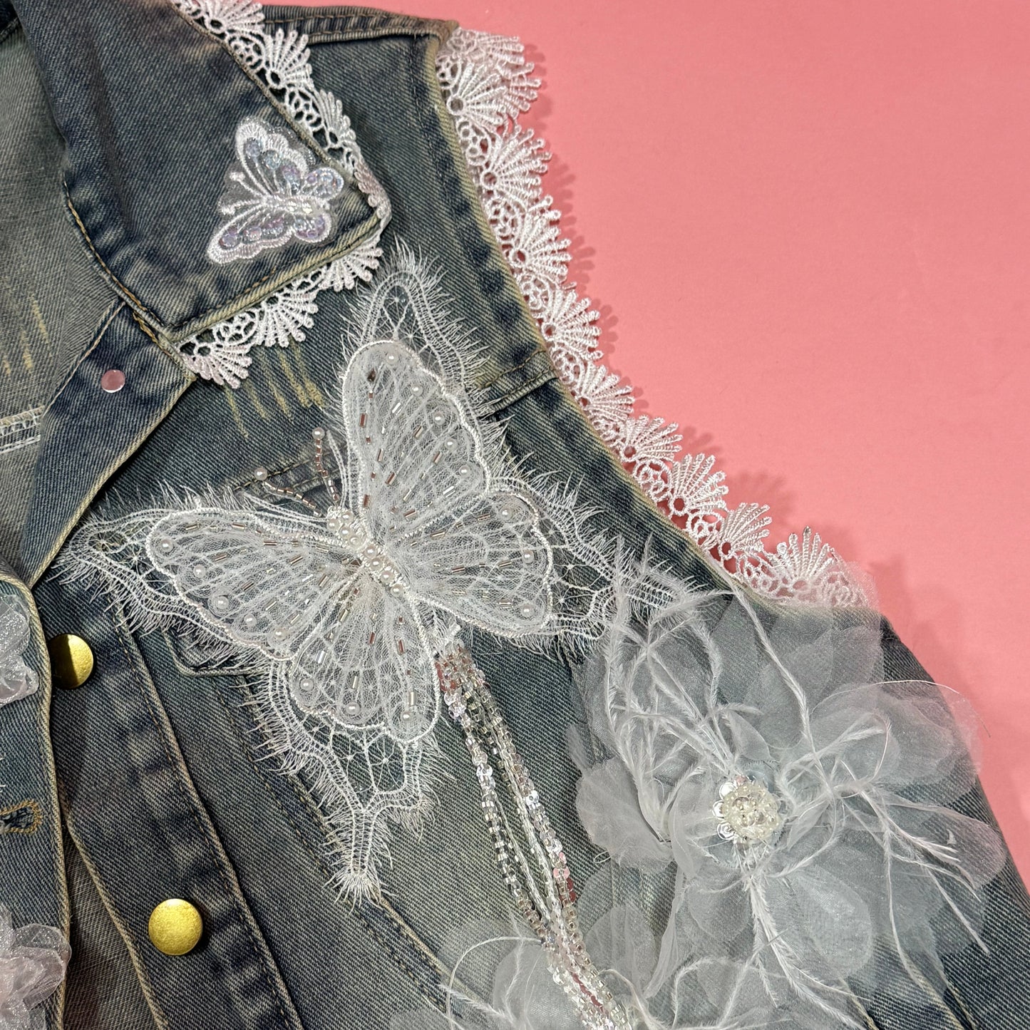 Vest jeans Mariposas