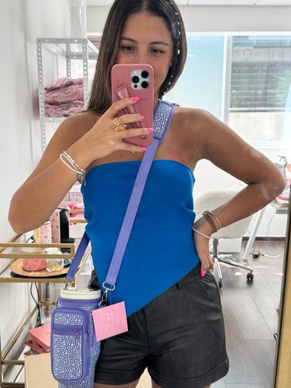 Bolso Tumbler ajustable Bolsillo Morado