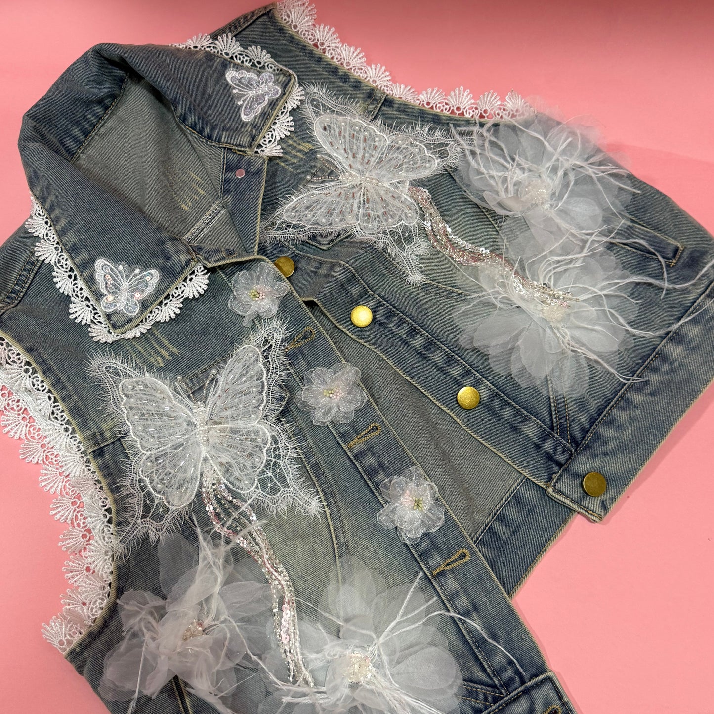 Vest jeans Mariposas