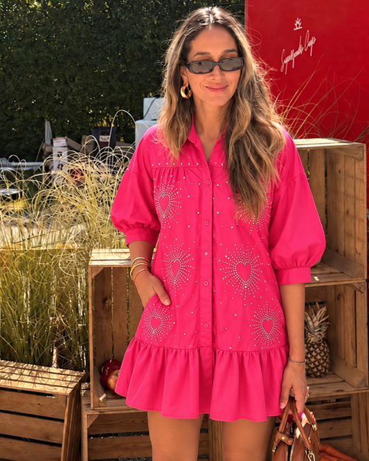 Vestido chic pink