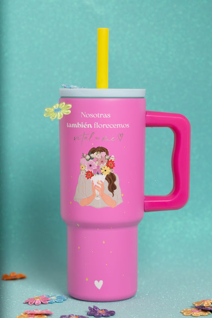 Vaso Vital Rosa Florece