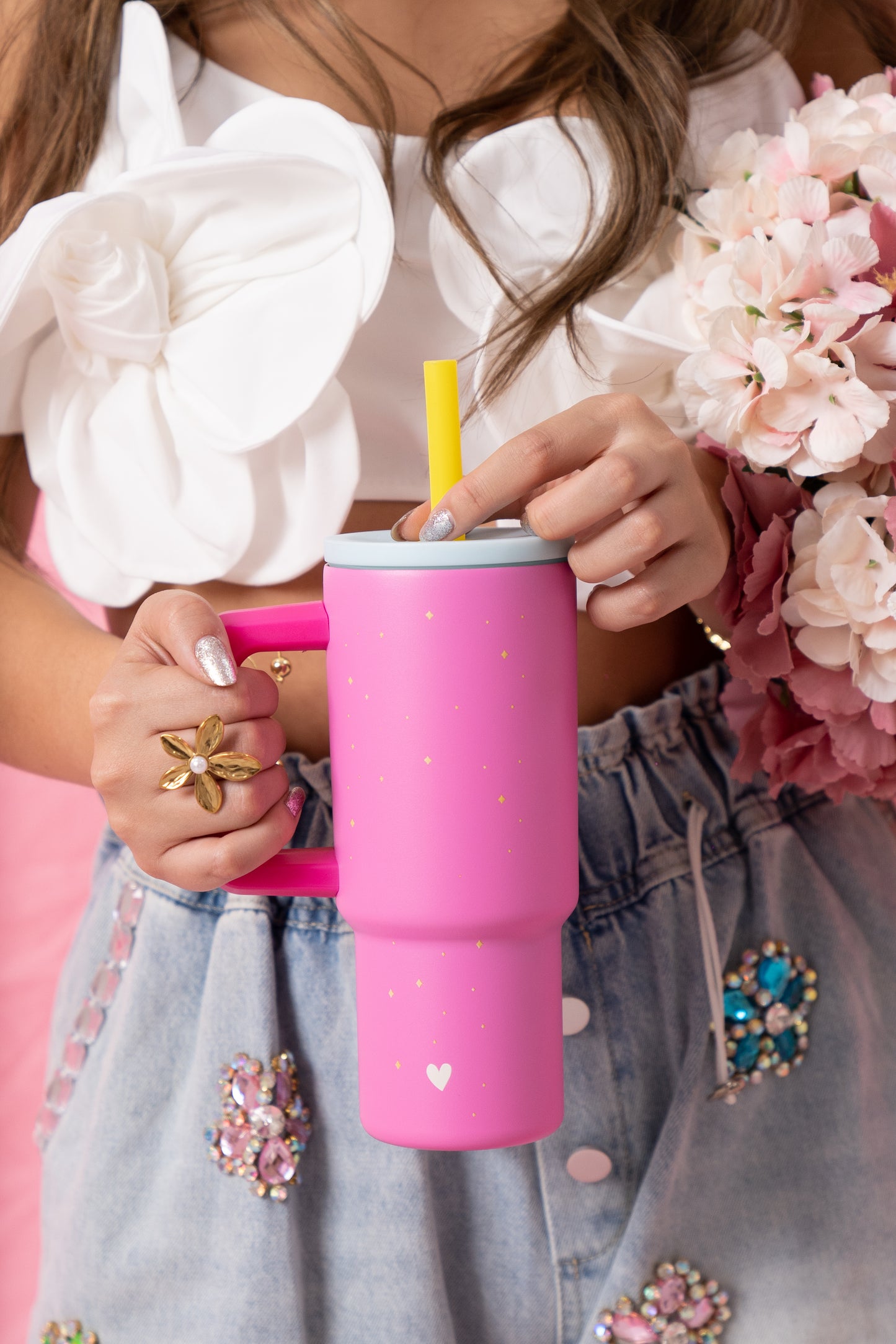 Vaso Vital Rosa Florece