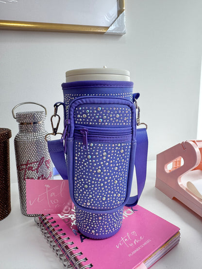 Bolso Tumbler ajustable Bolsillo Morado