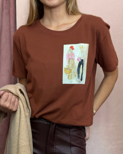 Polera café cool girls