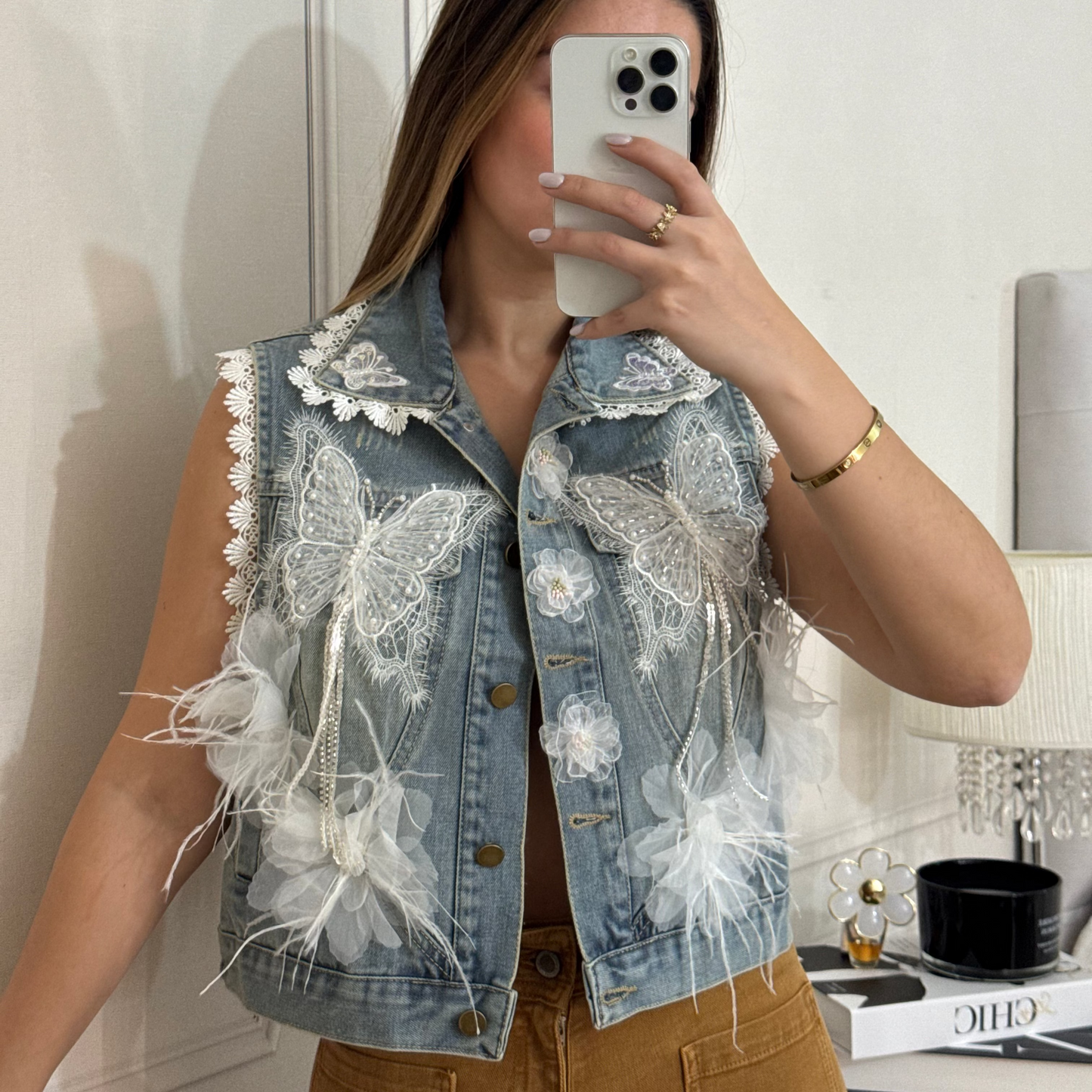 Vest jeans Mariposas