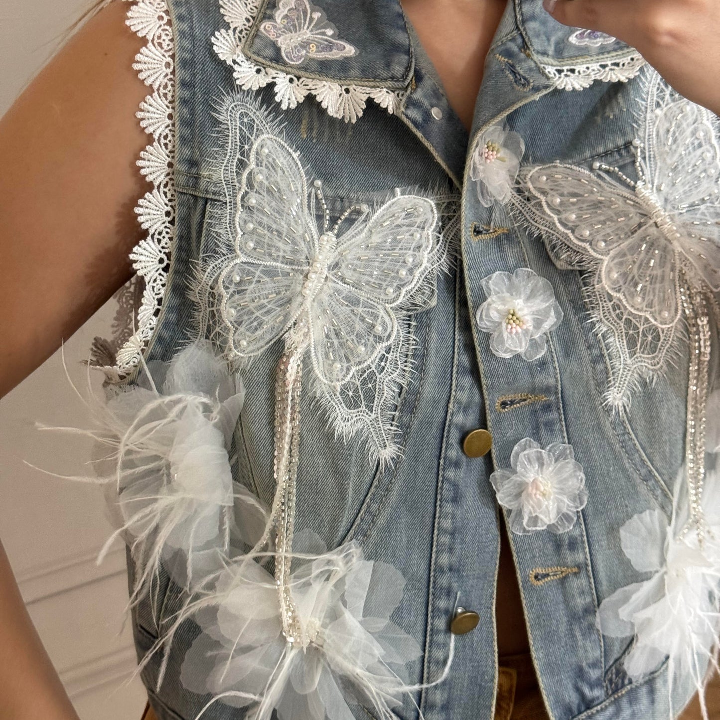 Vest jeans Mariposas